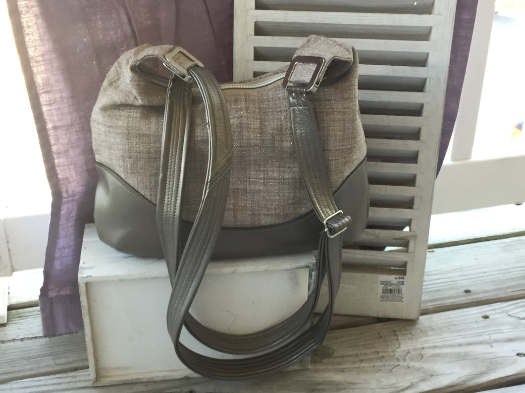 Taupe Shimmer Handbag