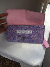 Load image into Gallery viewer, Purple Paisley Wristlet

